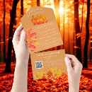 Search for watercolor pumpkin invitations Leaves
