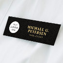 Search for black and gold name tags Branded