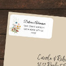 Search for colorful return address labels Wildflowers
