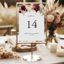 Search for fall marsala floral wedding table cards For her