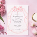 Search for pink confirmation invitations Feminine