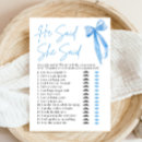 Search for he said she said bridal games Watercolor