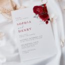Search for scarlet wedding invitations Roses