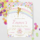 Search for rainbow fairy birthday invitations Floral