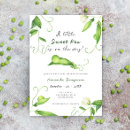 Search for sweet pea baby shower invitations Green