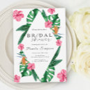 Search for bird of paradise bridal shower invitations Palm leaves