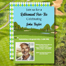 Search for photo retirement invitations Golfer