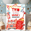 Search for firefighter birthday invitations Two the rescue