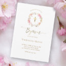 Search for floral wreath invitations Girl
