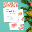 Search for a little peach is on the way invitations Watercolor