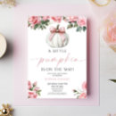 Search for white pumpkin baby shower invitations A little pumpkin