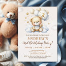 Search for 2nd teddy bears birthday invitations Cute