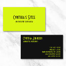 Search for chartreuse business cards Bright