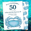Search for crab birthday invitations Coastal
