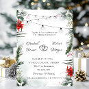 Search for poinsettia wedding invitations Snow