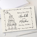 Search for monogrammed wedding guest books Couple