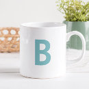 Search for initial letter mugs Blue