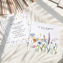 Search for wildflower business cards Watercolor