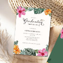 Search for aloha graduation invitations Hibiscus