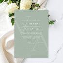 Search for classic simple wedding invitations Sage green