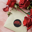Search for black and white floral wedding stickers Roses