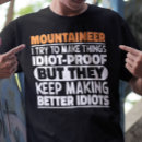 Search for mountain climbing tshirts Mountaineer