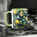 Search for lemon pattern mugs Leaves