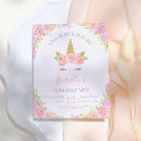 Search for pink unicorn invitations Modern