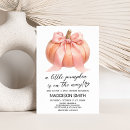 Search for pink pumpkin baby shower invitations Elegant