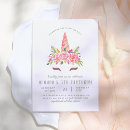 Search for floral unicorn invitations Fairytale