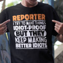 Search for reporting tshirts Journalist