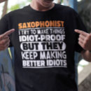 Search for saxophonist tshirts Music