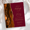 Search for burgundy and orange wedding invitations Elegant