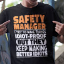 Search for safety tshirts Manager