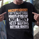 Search for receptionist tshirts Employee