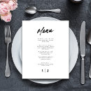 Search for handwritten wedding menus Stylish and chic