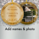 Search for 50th anniversary christmas tree decorations Golden