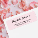 Search for plain pink return address labels Elegant