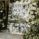 Search for love wedding signs Nothing fancy just love