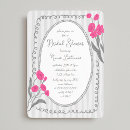 Search for pink and grey invitations Boho