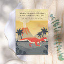 Search for volcano birthday invitations T rex