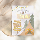 Search for backyard camping birthday invitations Outdoor