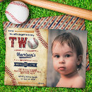 Search for baseball 2nd birthday invitations Boy