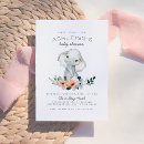 Search for elephant baby girl shower invitations Jungle