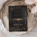 Search for black and gold wedding save the dates Celestial