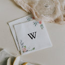 Search for pink and green monogram napkins Bride