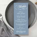 Search for dusty blue wedding menus Trendy