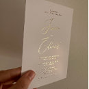 Search for gold foil wedding invitations Elegant
