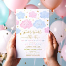 Search for cloud gender reveal invitations Cloud baby shower