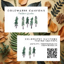 Search for pine tree business cards Qr code